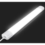 Tube led 90cm, plafonnier led 30w 3300lm 4000k ip65 tanche pour garage, cave, bureau, salle de bain
