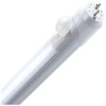 Tube led t8 g13 60cm aluminium connexion lat�rale 9w 100lm / w avec d�tecteur de mouvement pir