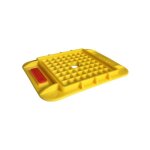 Tubesca - comabi - lot de 20 cales de pieds chafaudages fixes en plastique jaune - rf: 04001012