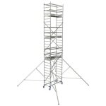 Tubesca comabi - chafaudage roulant aluminium - 3 plateaux - hauteur de travail max 8. 85m - montage ...