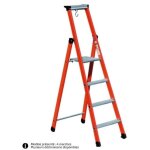 Tubesca comabi - escabeau isolant compact - tubesca - 5 marches - 1m95 - 4472005