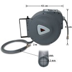 Swanew enrouleur de tuyau d'air comprim enrouleur automatique 30m tuyau d'air comprim, raccord 1 / ...