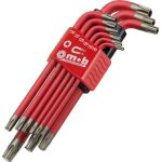 Tui de 9 cl�s torx m�les avec aimant, diam�tre t10 � t50 - mob