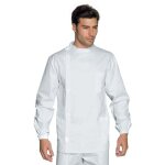 Tunique blanche dentiste unisexe isacco dentista boutons cousus blanc xl