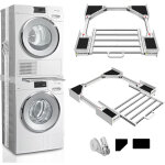 Tuserxln - cadre pour machine à laver / sèche - linge, intermédiaire avec porte - serviettes extensible ... Tuserxln - cadre pour machine à laver / sèche - linge, intermédiaire avec porte - serviettes extensible ...