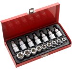 Tuserxln - jeu de douilles torx m�le 16 pi�ces douilles avec entra�nement de �' acier chrome vanadium ...