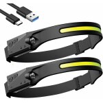 Lampe frontale led rechargeable, 2pcs torches frontales de course Étanches, lampe frontale avec fonction ... Lampe frontale led rechargeable, 2pcs torches frontales de course Étanches, lampe frontale avec fonction ...