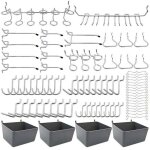 Tuserxln - porte - outils de crochets pour panneaux perfors avec bacs, verrous  chevilles, pour organiser ...