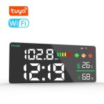 Tuya ? d�cibelm�tre wifi 4 en 1, test de temp�rature et d'humidit�, r�veil, affichage couleur led 11 ...