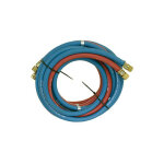 Tuyau acetylene et oxygene 9x3, 5mm(a), 6x5, 0mm(s), 10 metres gaine et ecrou chapeau 1 / 4' droite, ...