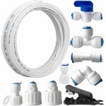 Tuyau d'alimentation en eau, kit de connecteurs de rfrigrateur universel set de raccordement eau tuyau ...