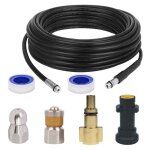 Tuyau débouche canalisation pour kärcher, kit de nettoyage du tuyau de vidange du nettoyeur haute pression ... Tuyau débouche canalisation pour kärcher, kit de nettoyage du tuyau de vidange du nettoyeur haute pression ...