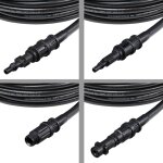 Tuyau pour nettoyeur haute pression 15m tuyau dboucheur flexible noir nettoyage de canalisations