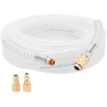 Tuyau pneumatique pvc avec raccords rapides 8mm10m - ap 40480