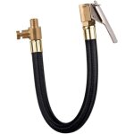 Tuyau de pompe de gonflage de pneu, valve de voiture de 60 cm, tube en caoutchouc d'air, revtement de ...