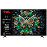 Tv qd mini led tcl 55c69k 140 cm 4k uhd 2025 aluminium bross�