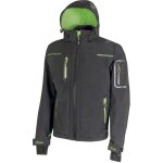 U - power - veste de travail softshell doubl� micro polaire space - gris / vert s