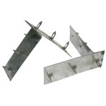 Accessoire douche  l'italienne - ancrages perpendiculaires pour panneaux  carreler (2)