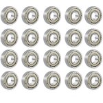 Ugreat - 608 zz roulement  billes mtal double blindage roulement skate pour roller, skateboard, longboard, ...