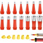 Acier inoxydable calfeutrage buse applicateur, 19pcs d'outils de buse en caoutchouc intgr universel, ...