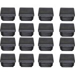 Ugreat - promotion, bouchon plastique 40x40mm embout tube carre noir plastique embout bouchons d'obturation ...