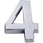 Ugreat - num�ro de porte 5 cm avec base auto - adh�sive abs moul� par injection, panneau num�rique galvanis�, ...
