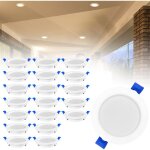 20 x 5w spots led encastrables luminaire spot plafond encastr aluminium pour la salle de bain cuisine ...
