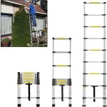 Chelle t�lescopique 2, 6m, escabeau t�lescopique en alluminium extensible multifonction, charge max 150 ...