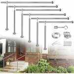 Uisebrt main courante en acier inoxydable rampe d'entre rampe d'escalier support mural escaliers muraux ...