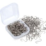 Ulisem lot de 150 mini - crochets en s de 14 mm avec bo�te de rangement pour bijoux, porte - cl�s et ...