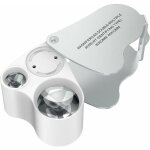 30 x 60 loupe bijoutier, led loupe eclairante horloger, gemmes bijoux pierres timbres pieces montres ...