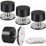 Ulisem - lot de 4 butes de porte en caoutchouc, butes de porte auto - adhsives 3m pour plinthes, butes ...