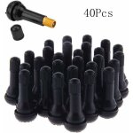 Ulisem 40 pi�ces voiture pneu tubeless valve bouchon, tr413 valves de pneu, caoutchouc pneu pneu tige ...