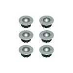Ulisem lot de 6 spots led solaires encastrables au sol - ronds - diamtre : 85 mm - extrieur rsistant ...