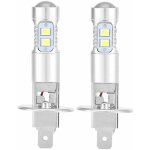 Ampoules de phares, 2x h1 6000k ultra white 100w kit d'ampoules de phares  led pour feux de croisement ...
