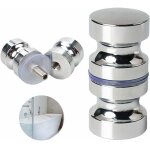 Ulisem bouton de porte de douche poign�e de porte rondes en alliage d'aluminium pour salle de bain porte ...