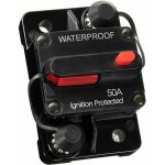 Disjoncteur de voiture tanche de 50a pour systmes 12v - 48v dc, avec un porte - fusible  rinitialisation ...