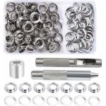 Ulisem oeillets ?illets kit, 100 ensembles ?illets 10 mm ?illets, kit de r�paration de b�che, avec 3pcs ...