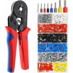 Pince  sertir kit, embout de cablage outil de sertissage cosse electriques  sertir 1250 cosses 0, 5 ...