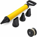 Pistolet  coulis de ciment pistolet  joints pour mortier - pompe  mortier manuelle avec 4 buses - ...