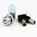 Ulisem serrure à came tubulaire avec cylindre de 17 mm et finition chromée, touchée à 2 touches, verrouillage ... Ulisem serrure à came tubulaire avec cylindre de 17 mm et finition chromée, touchée à 2 touches, verrouillage ...