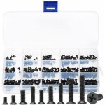 Ulisem - vis  tte fraise, 450pcs vis cylindriques  tte plate assortiment m2 / m2. 5 / m3 mini visserie ...