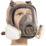 Ulisem6800 masque respiratoire int�gral, casque de protection faciale pour peindre, vapeur et poussi�re ...
