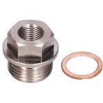 Ulisemadaptateur de capteur m18x1. 5 � 1 / 8npt filetage capteur de temp�rature d'eau d'�chappement raccord ...