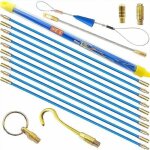 Ulisemextracteur de fil �lectrique 33 cm x 10 pi�ces, ensemble de tiges en fibre de verre, kit d'installation ...