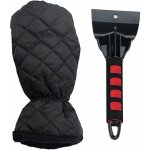 Ulisemgrattoir � glace avec gant pour voiture, suv et camionnette, raclette givre robuste pour d�givrer ...