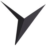 Ulisemtriangulaire fer lampe murale led, applique murale noire, applique murale industrielle, luminaires ...