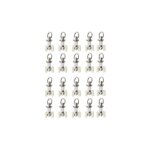 Umnuou - 20 pices rouleaux de rail planeur de voie de rideau plastique twin  roulettes en alliage d'aluminiu ...