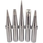 Lot de 5 pointes de fer  souder de rechange pratiques sans plomb eta etb etd ets ett pour weller wesd51 ...