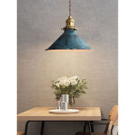 Umnuou - lustre en m�tal r�tro nordique cage en m�tal e27 plafonnier, lustre industriel r�tro pendentif ...